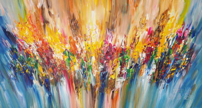 Moderne Malerei, Abstraktes Acrylgemälde