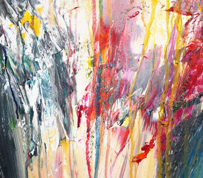 Detail des abstrakten, emotionalen Unikats