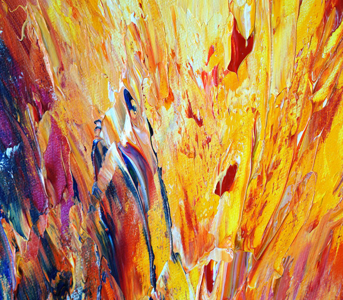 Detail des abstrakten Gemäldes