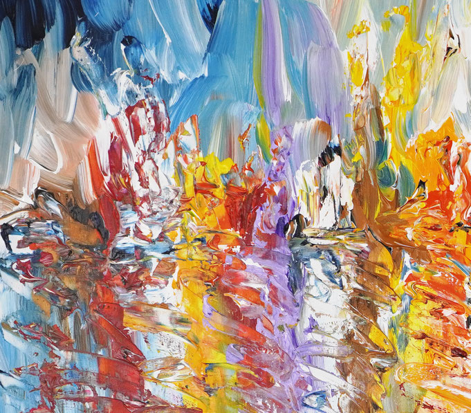 Detailfoto des Gemäldes Seaside Rendezvous vom Kunstmaler Peter Nottrott