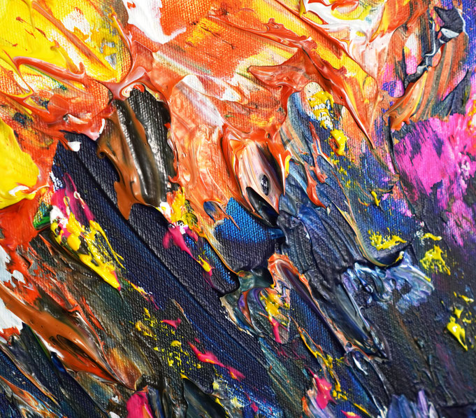 Detail des abstrakten Gemäldes