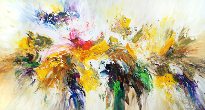 Moderne Malerei, Abstraktes Acrylgemälde