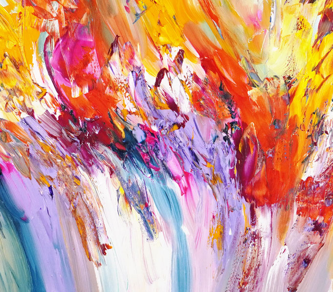 Detail des abstrakten, emotionalen Unikats