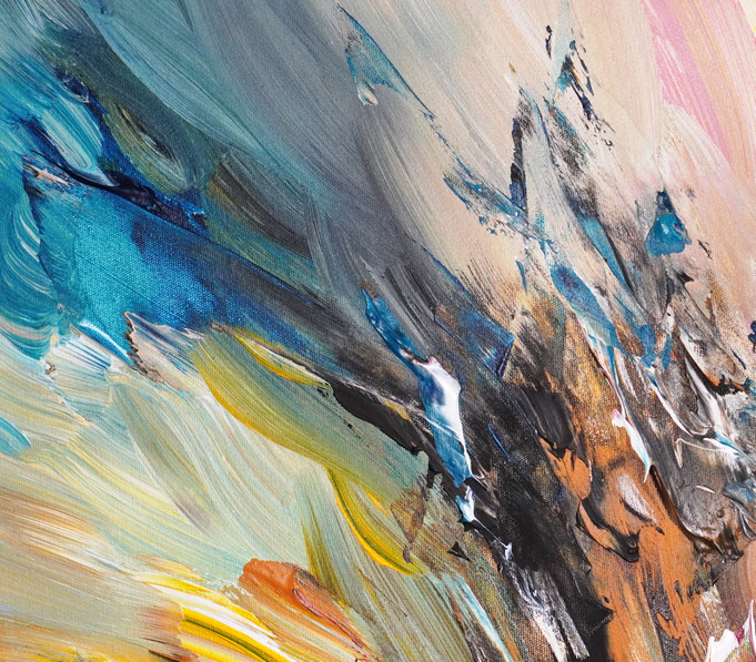 Detail des abstrakten Gemäldes