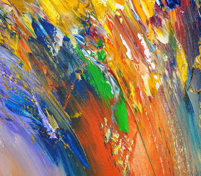 Detail des abstrakten Kunstgemäldes von Peter Nottrott