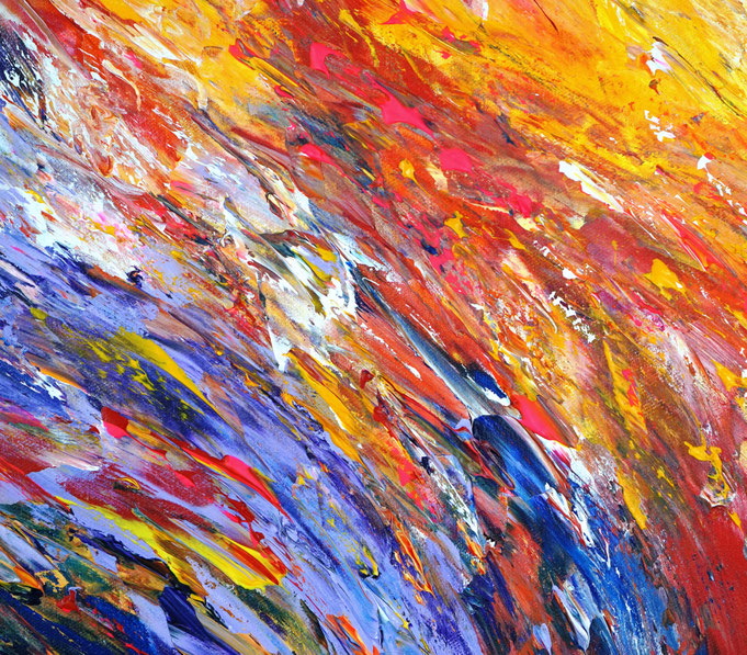 Detail des abstrakten Gemäldes