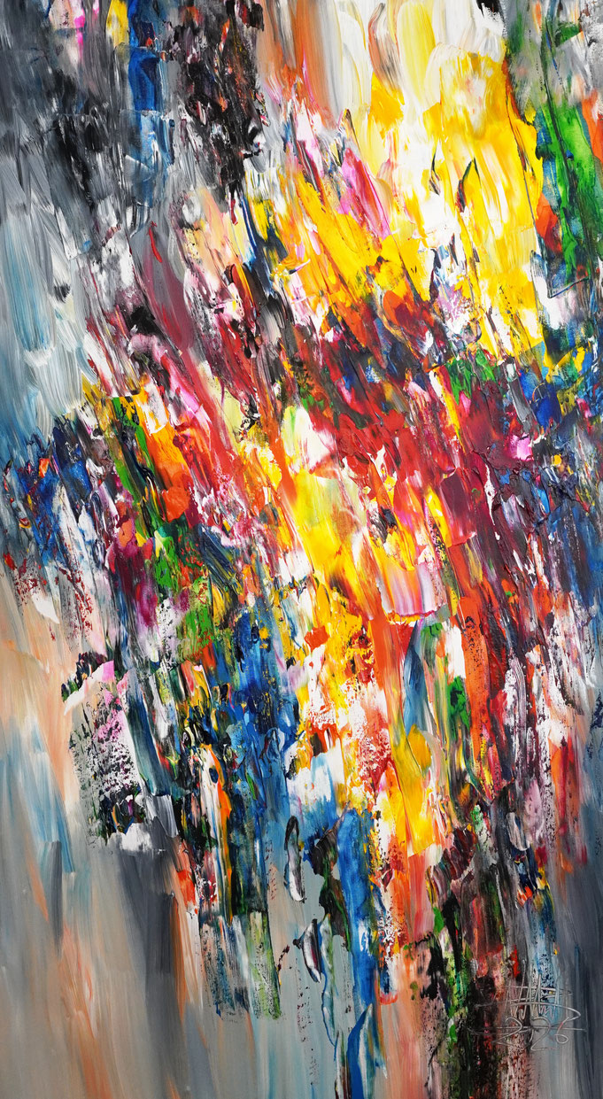 Moderne Malerei, Abstraktes Acrylgemälde