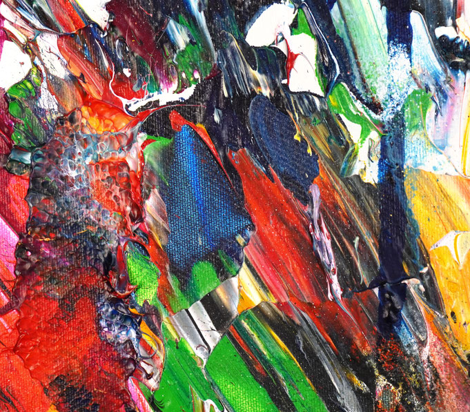 Detail des abstrakten, emotionalen Unikats