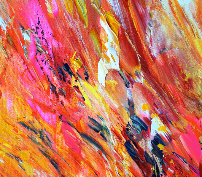 Detail des abstrakten Gemäldes
