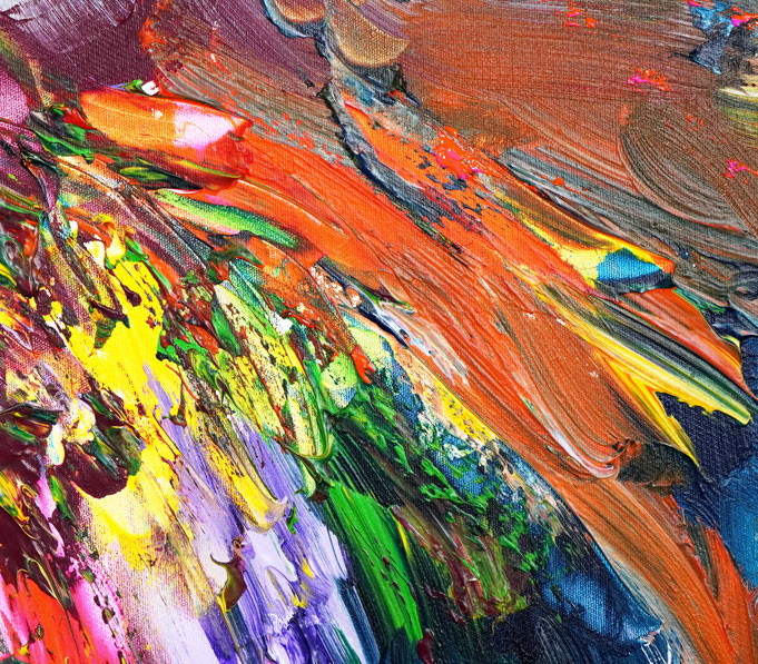 Detail des abstrakten Gemäldes