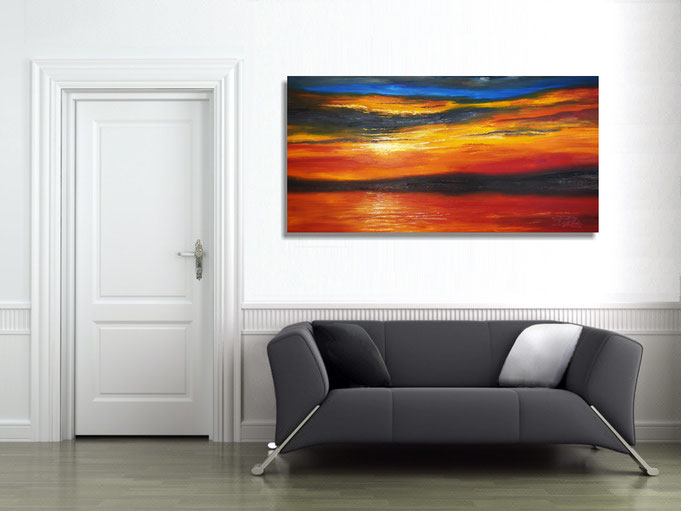 peter nottrott, Originalgemälde, acryl, blau,  maritim, Meer, Wasser, Wind, Wellen