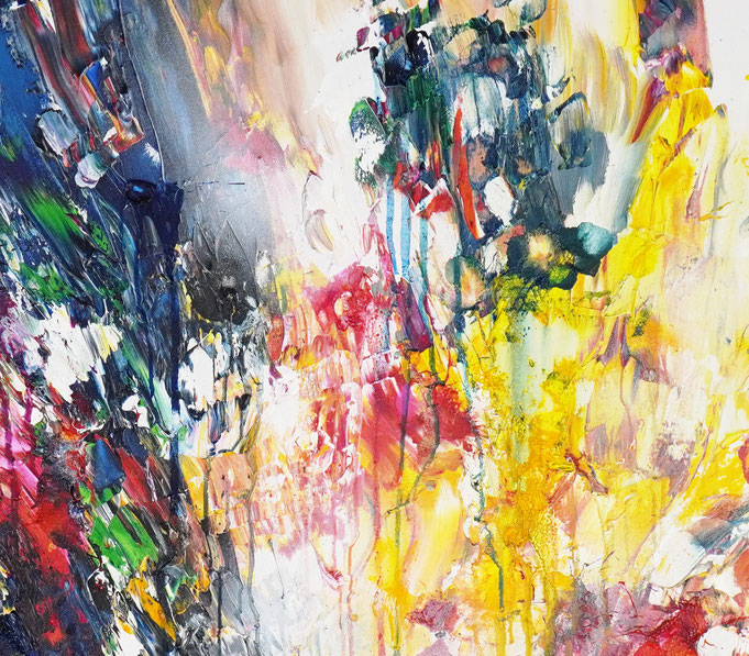 Detail des abstrakten, emotionalen Unikats