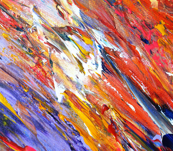 Detail des abstrakten Gemäldes
