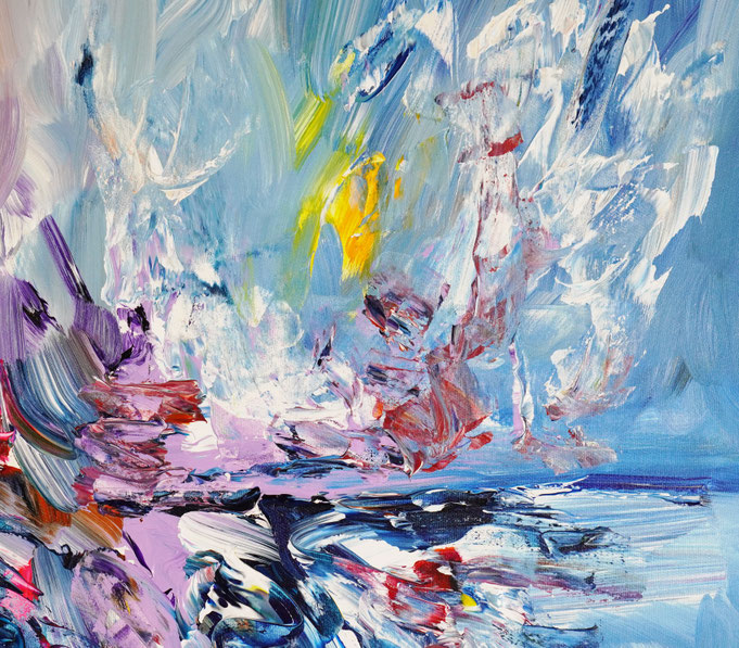 Detailfoto des Gemäldes Seaside Rendezvous M 7 vom Kunstmaler Peter Nottrott