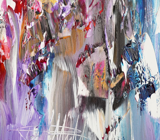 Detail des abstrakten, emotionalen Unikats