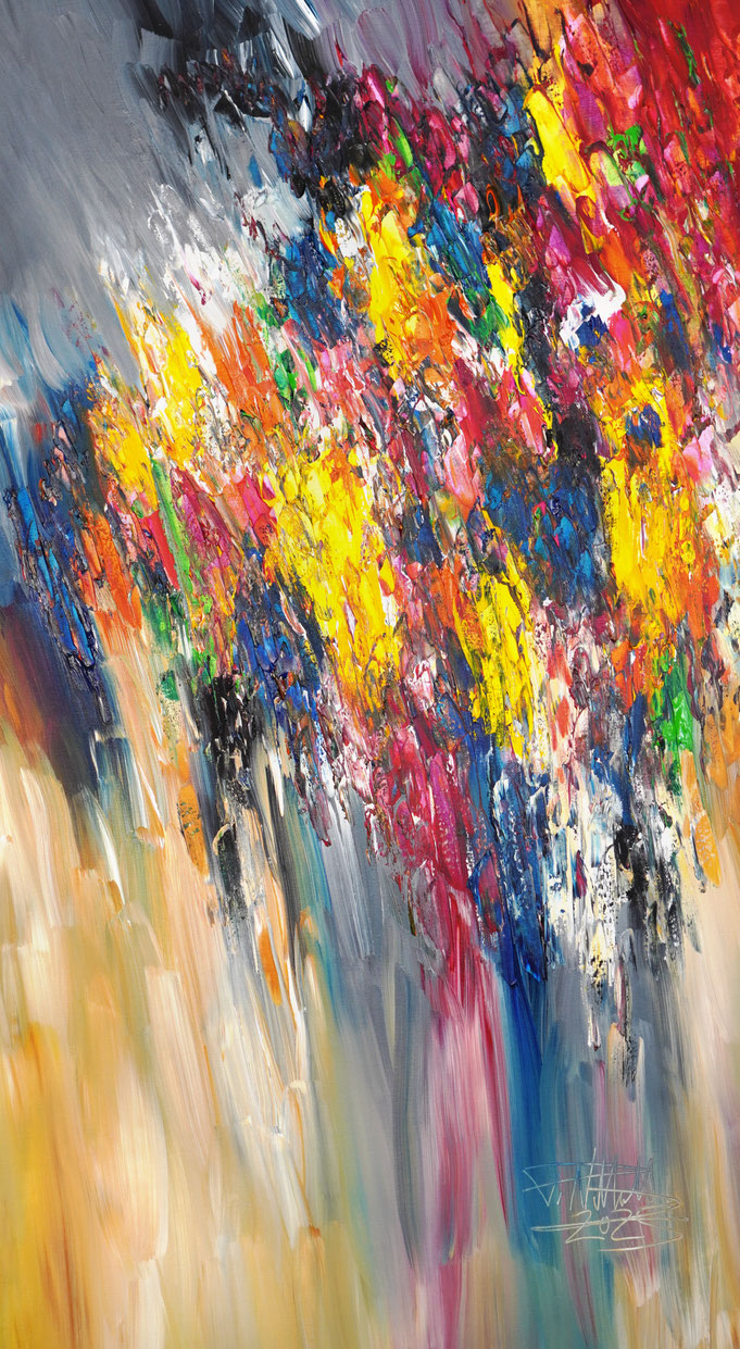 Moderne Malerei, Abstraktes Acrylgemälde