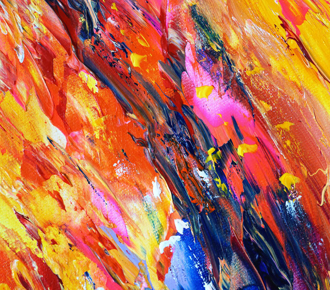 Detail des abstrakten Gemäldes