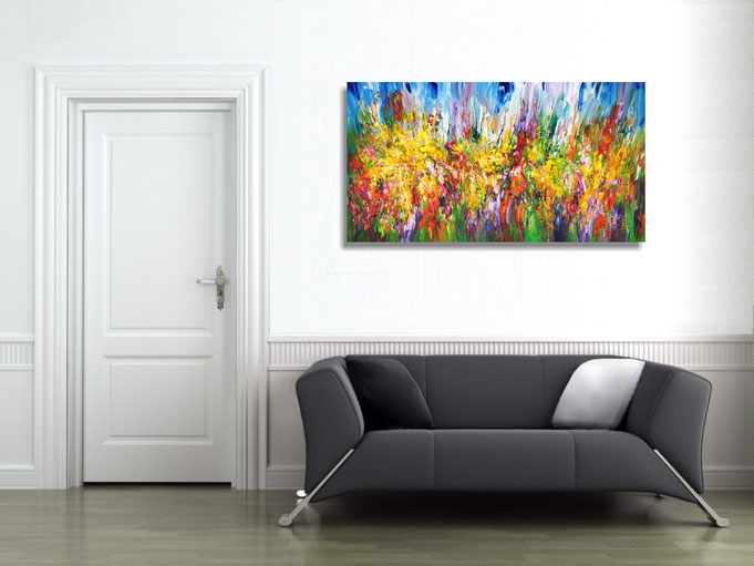 peter nottrott, Originalgemälde, acryl, blau, maritim, Meer, Wasser, Wind, Wellen