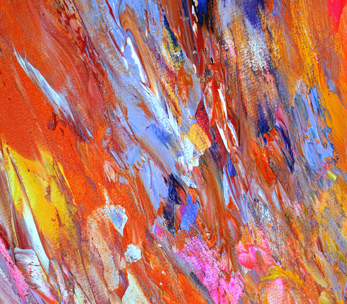 Detail des abstrakten Gemäldes