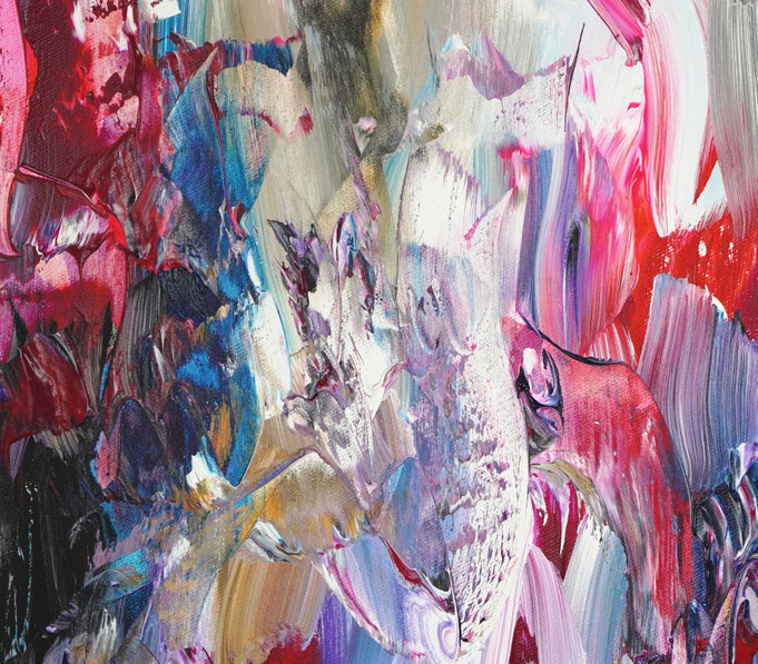 Detail des abstrakten, emotionalen Unikats