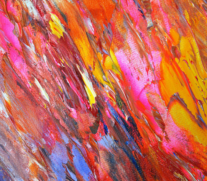 Detail des abstrakten Gemäldes