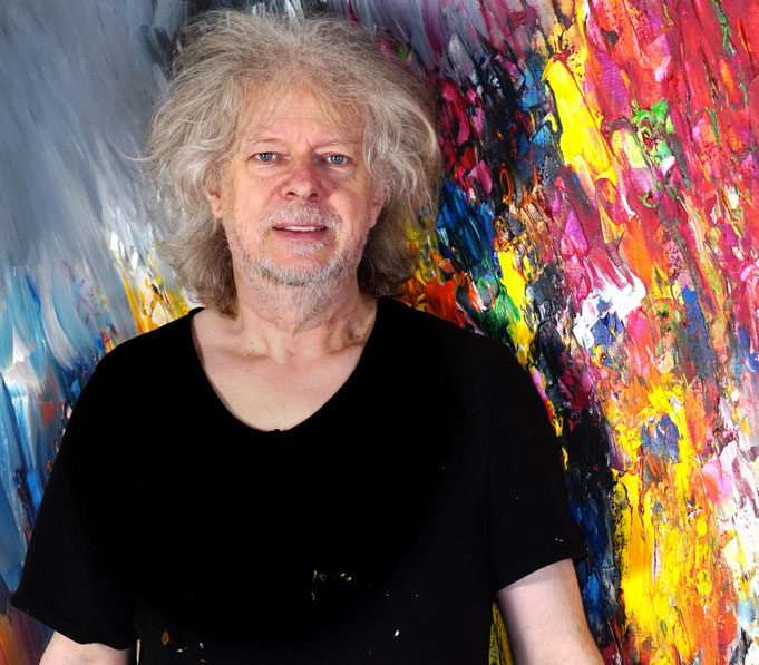 ... gerade fertig gemalt: Peter Nottrott mit A Special Day L 5