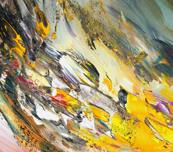 Detail des abstrakten, emotionalen Unikats