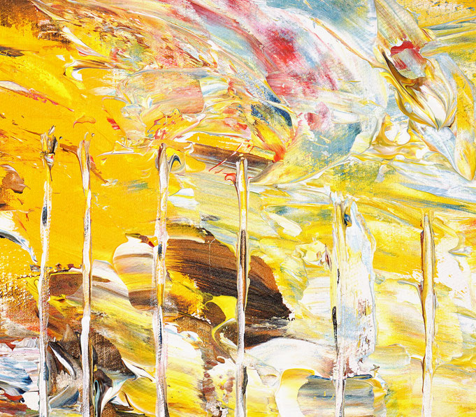 Detailfoto des Gemäldes "Romantic Seaside Sailing M 1", Acryl auf Leinwand