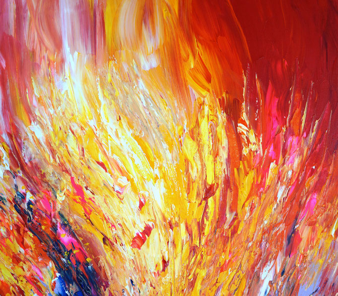 Detail des abstrakten Gemäldes