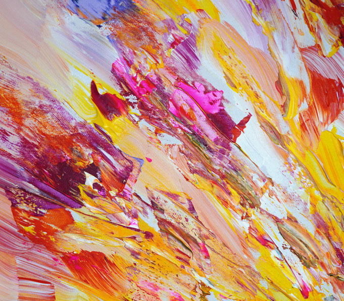 Detail des abstrakten Gemälde von Peter Nottrott