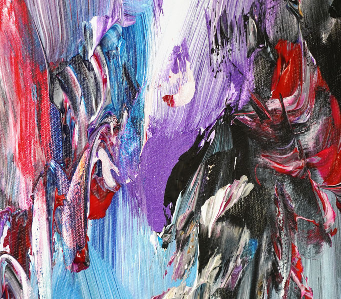 Detail des abstrakten, emotionalen Unikats