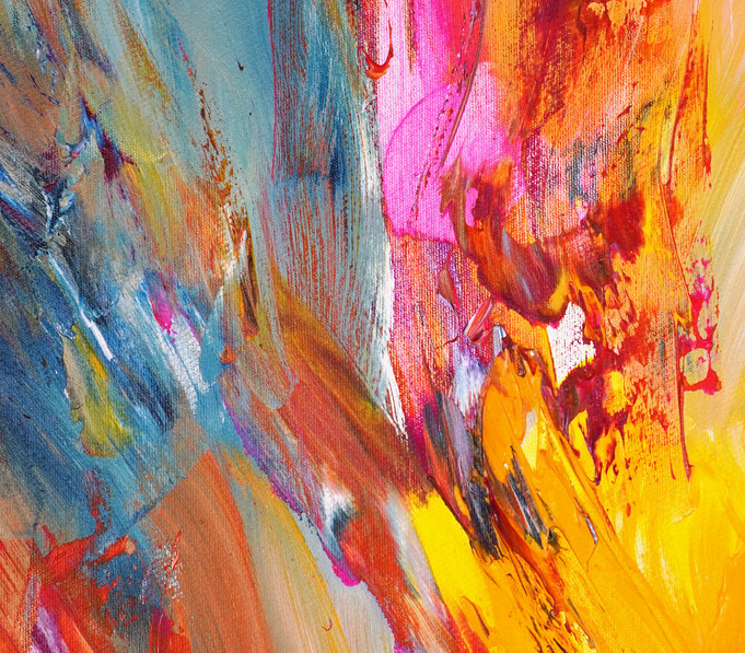 Detail des abstrakten, emotionalen Unikats