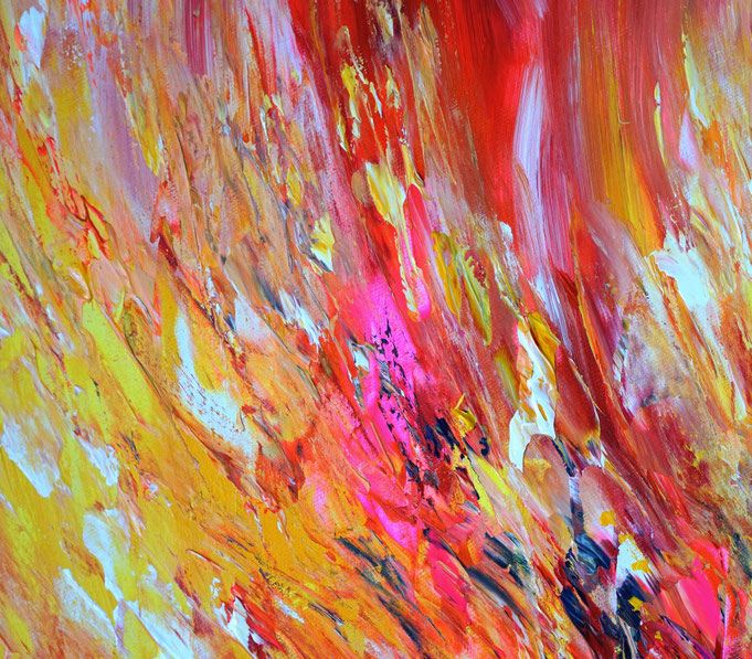 Detail des abstrakten Gemäldes