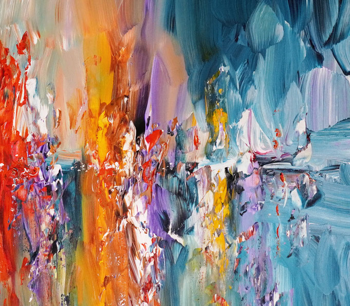 Detailfoto des Gemäldes Seaside Rendezvous M 7 vom Kunstmaler Peter Nottrott