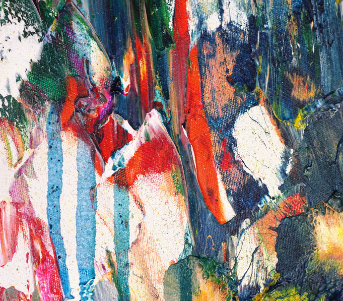 Detail des abstrakten, emotionalen Unikats