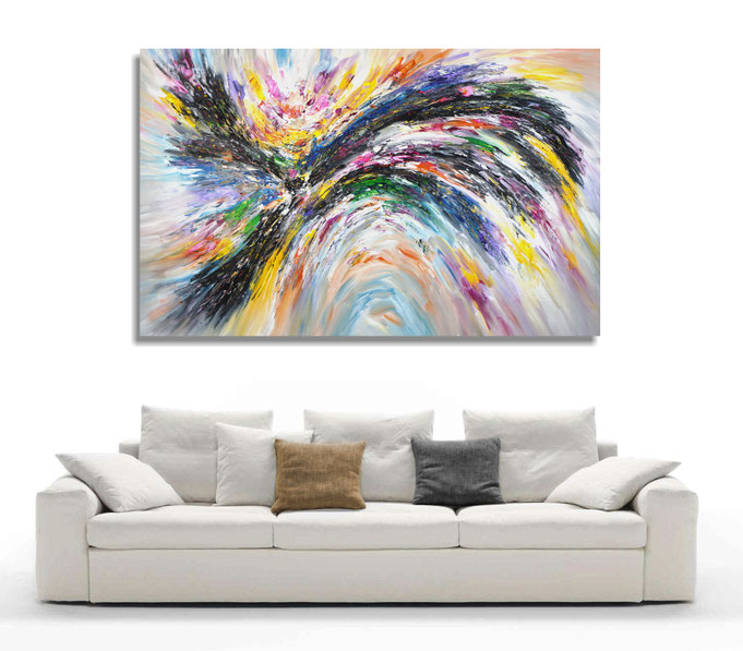 extreme Größe abstraktes Gemälde