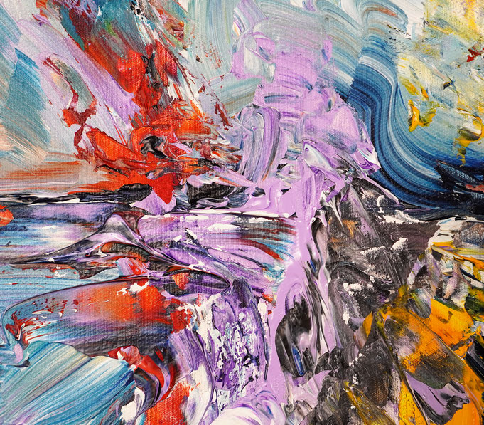 Detailfoto des Gemäldes Seaside Rendezvous M 6 vom Kunstmaler Peter Nottrott