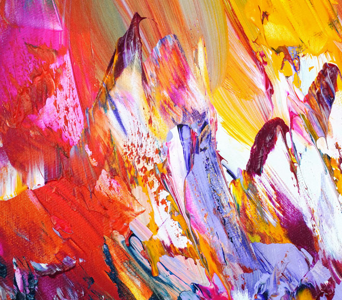 Detail des abstrakten, emotionalen Unikats