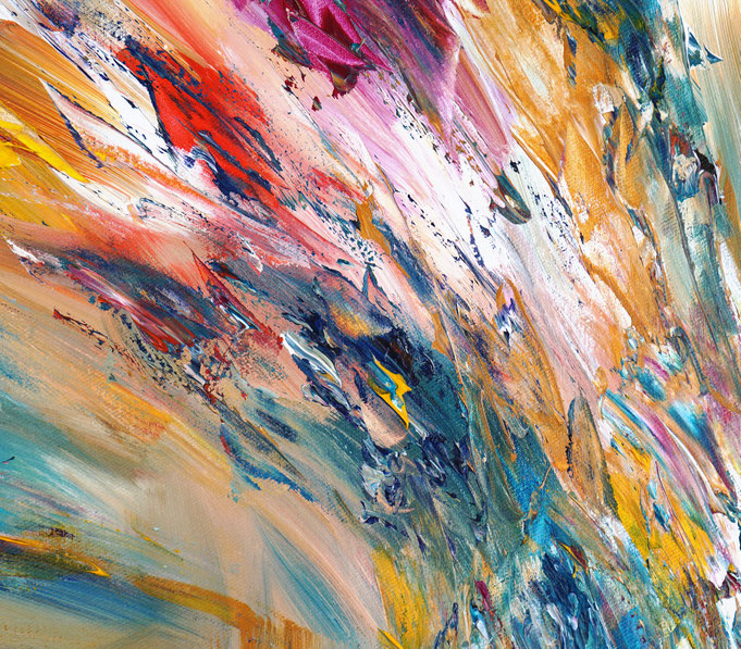 Detail des abstrakten Gemäldes
