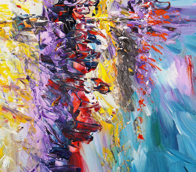Detailfoto des Gemäldes Seaside Rendezvous M 6 vom Kunstmaler Peter Nottrott