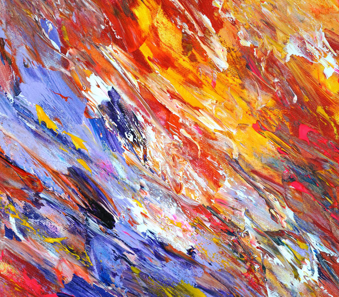 Detail des abstrakten Gemäldes