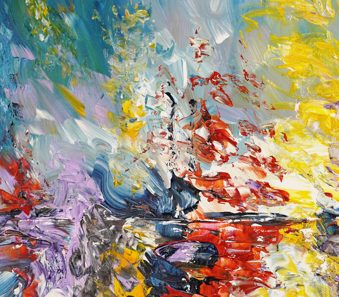 Detailfoto des Gemäldes Seaside Rendezvous M 6 vom Kunstmaler Peter Nottrott
