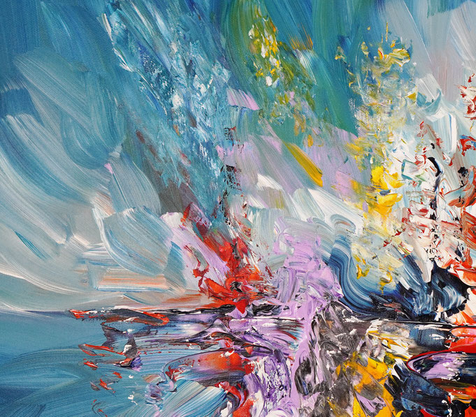 Detailfoto des Gemäldes Seaside Rendezvous M 6 vom Kunstmaler Peter Nottrott