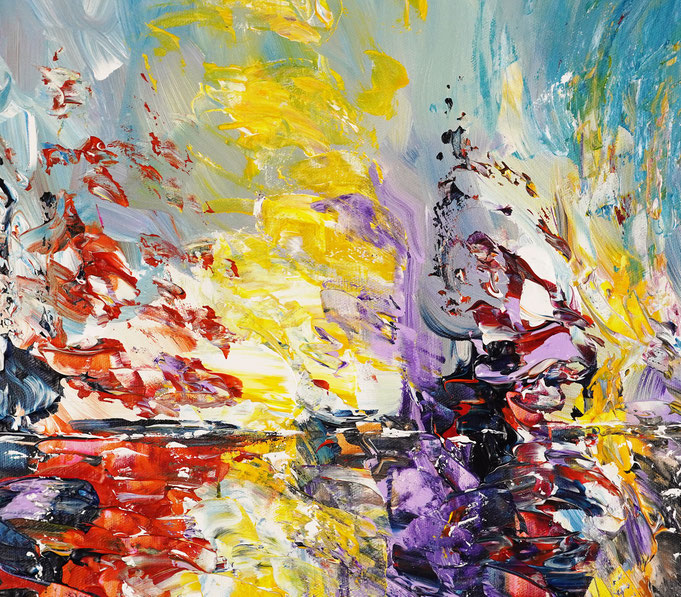 Detailfoto des Gemäldes Seaside Rendezvous M 6 vom Kunstmaler Peter Nottrott