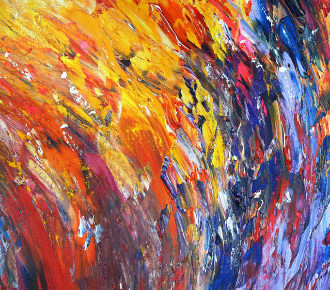 Detail des abstrakten Gemäldes