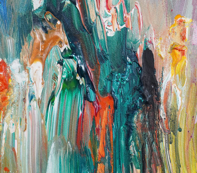Detail des abstrakten Gemäldes
