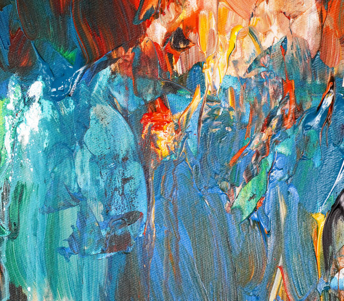 Detail des abstrakten Gemäldes