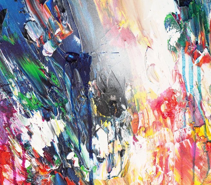 Detail des abstrakten, emotionalen Unikats