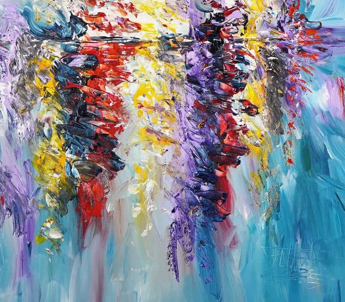 Detailfoto des Gemäldes Seaside Rendezvous M 6 vom Kunstmaler Peter Nottrott