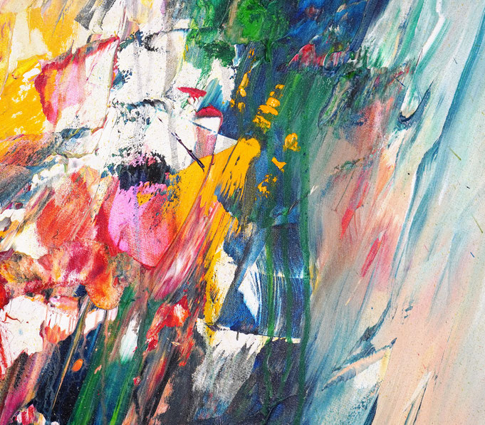 Detail des abstrakten, emotionalen Unikats